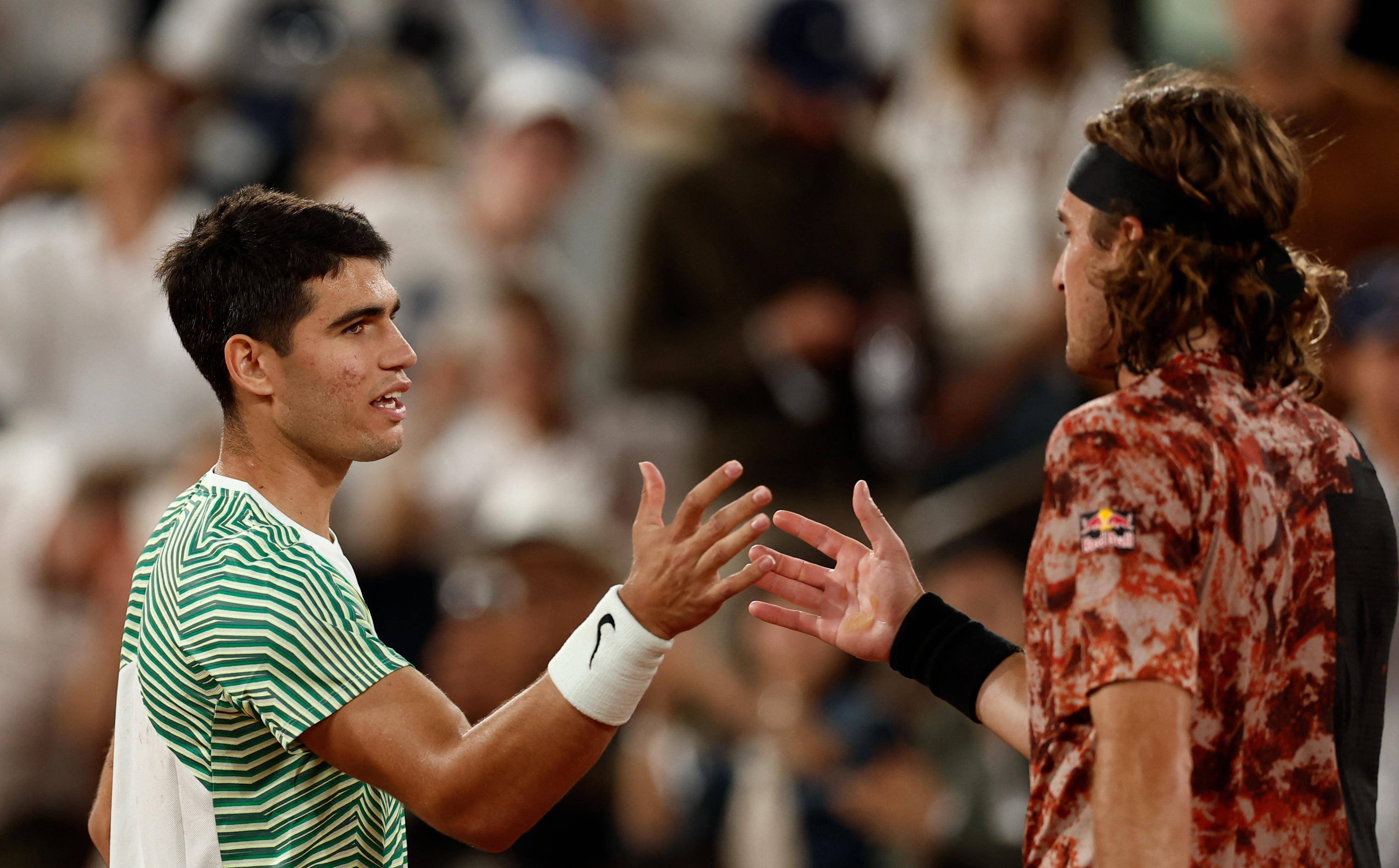 法国网球队逆转德国网球队，西西帕斯一己之力扛起全队